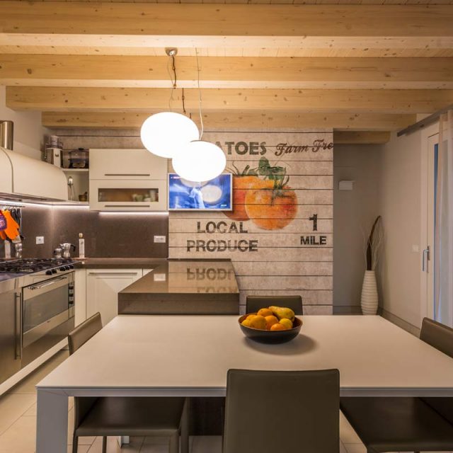 cucina e salotto design contemporaneo