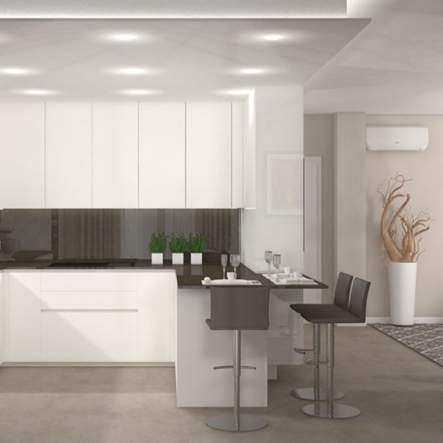 render 3d arredamento minimal